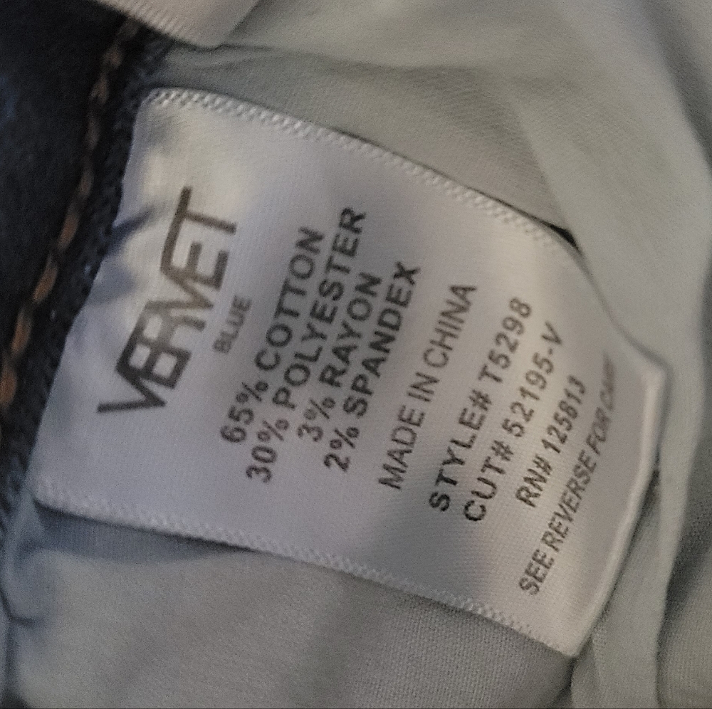 Vervet Blue Sz 27 Skinny Jeans Slightly Distressed W 28 R 10 L 26.5 - Picture 5 of 6